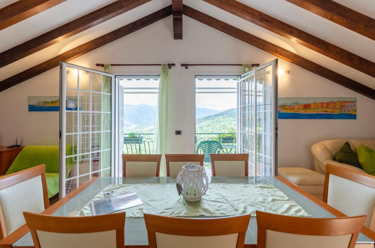 Ca' Do Pescou, Charming 2,Bedroom Apartment With Stunning Hill Views Overlooking The Greenery Рапалло Екстер'єр фото
